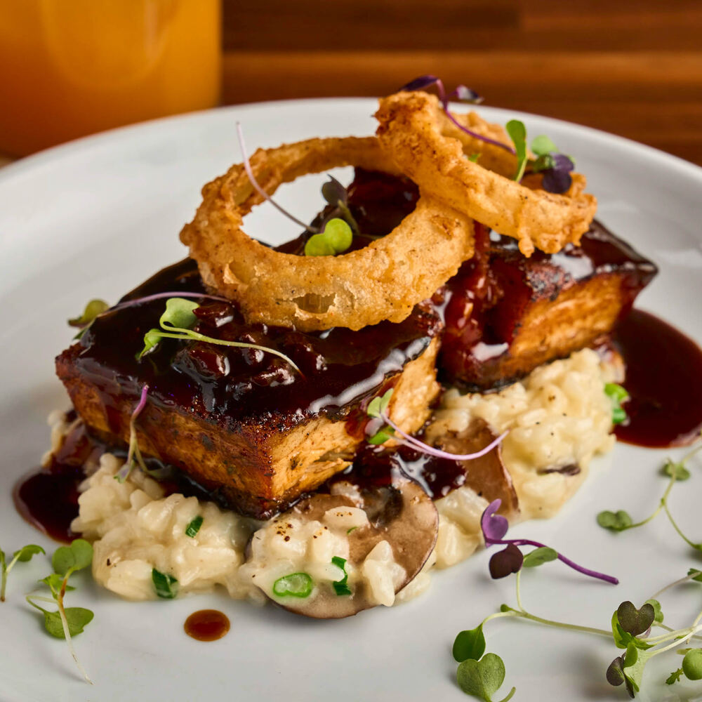Crispy Seared Heritage Farms Pork Belly
