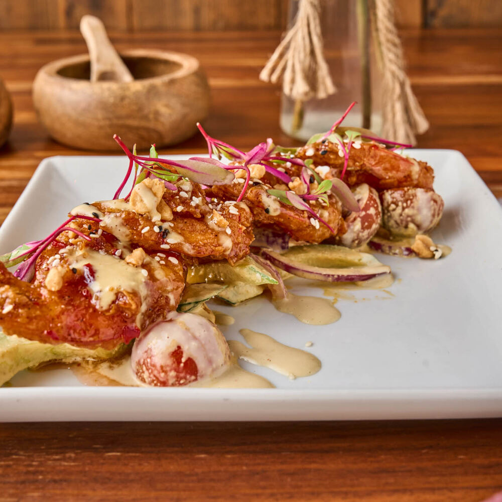 Red Chile Glazed "Bang Bang" Shrimp