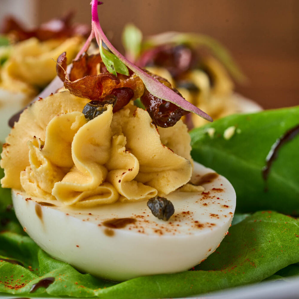Truffle Deviled Eggs (GF)
